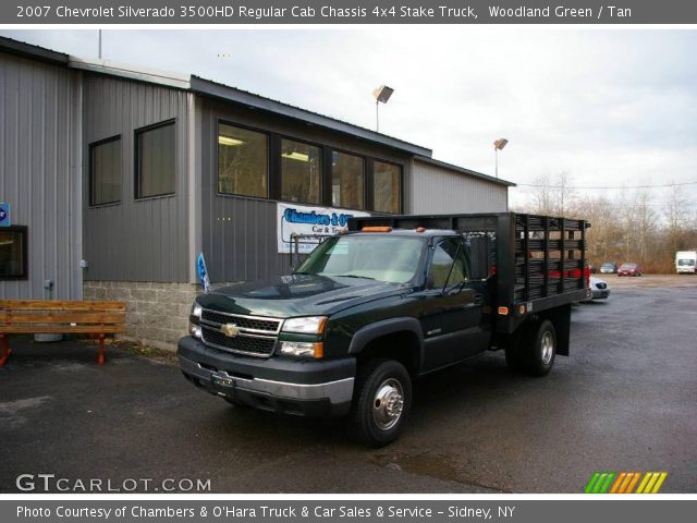 2007 Chevrolet Silverado 3500HD Regular Cab Chassis 4x4 Stake Truck in Woodland Green