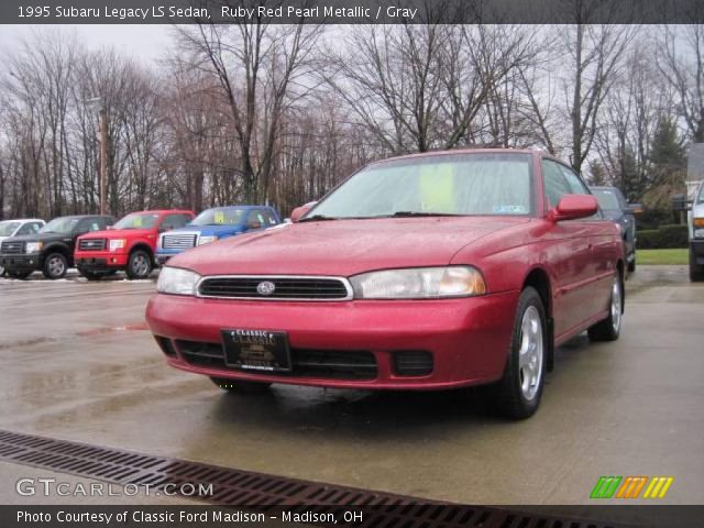 1995 Subaru Legacy LS Sedan in Ruby Red Pearl Metallic