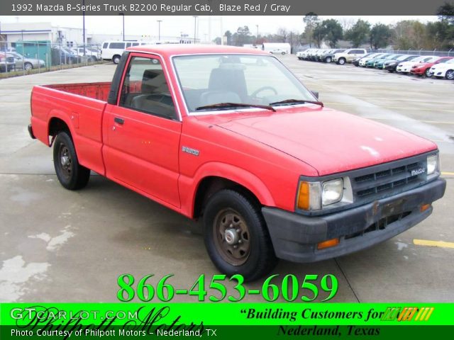 1992 Mazda B-Series Truck B2200 Regular Cab in Blaze Red