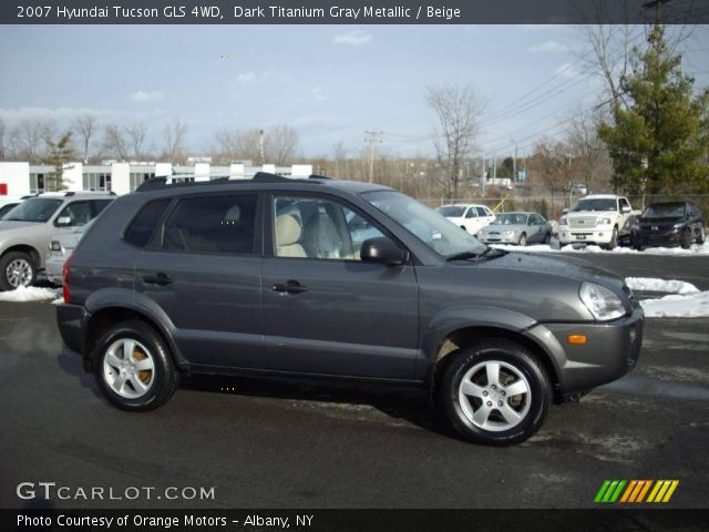 2007 Hyundai Tucson GLS 4WD in Dark Titanium Gray Metallic