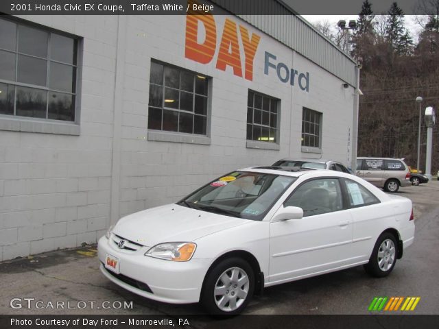 2001 Honda Civic EX Coupe in Taffeta White