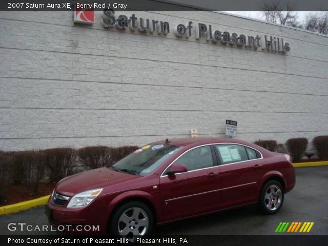 2007 Saturn Aura XE in Berry Red