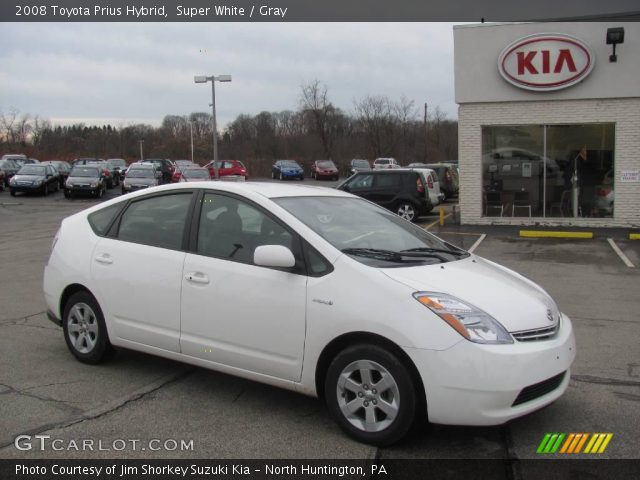2008 Toyota Prius Hybrid in Super White