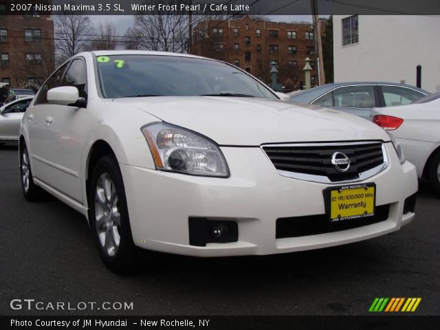 2007 Nissan Maxima 3.5 SL in Winter Frost Pearl