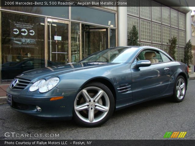 2006 Mercedes-Benz SL 500 Roadster in Aegean Blue Metallic