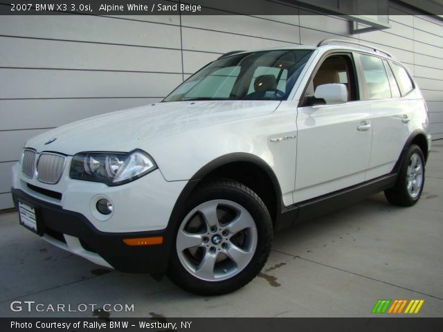 2007 BMW X3 3.0si in Alpine White