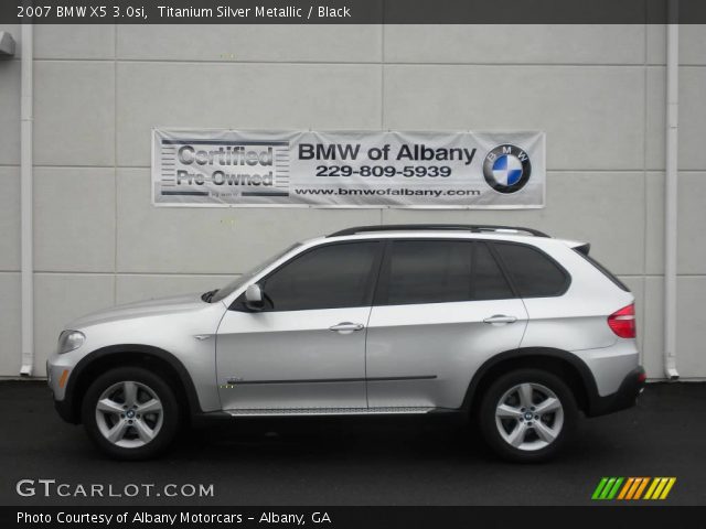 2007 BMW X5 3.0si in Titanium Silver Metallic