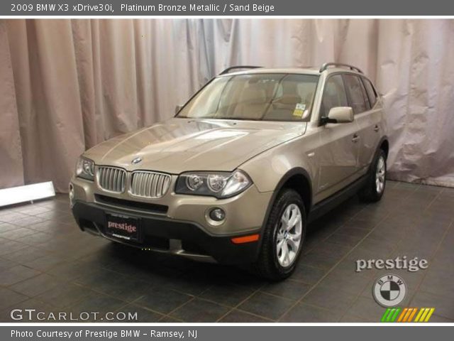 2009 BMW X3 xDrive30i in Platinum Bronze Metallic