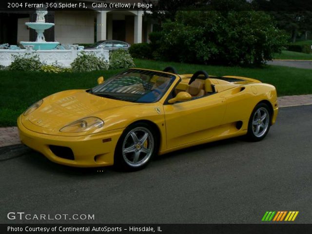 2004 Ferrari 360 Spider F1 in Giallo (Yellow)