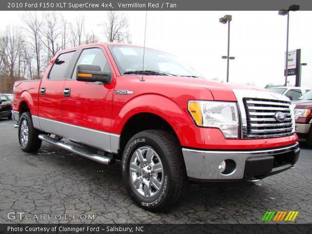 2010 Ford F150 XLT SuperCrew 4x4 in Vermillion Red