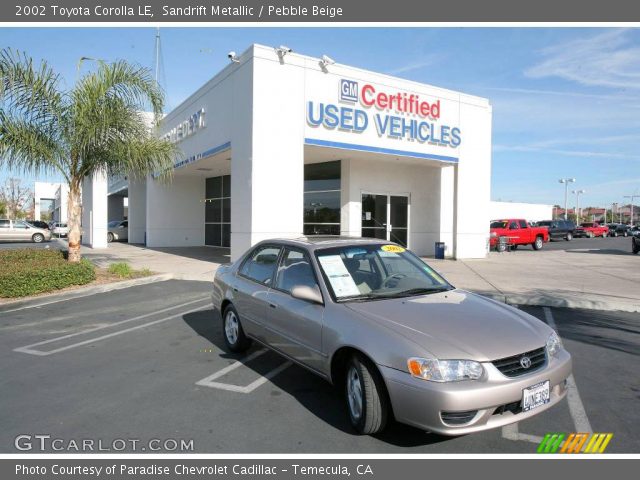 2002 Toyota Corolla LE in Sandrift Metallic