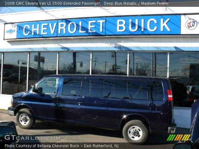 2008 GMC Savana Van LS 3500 Extended Passenger in Deep Blue Metallic