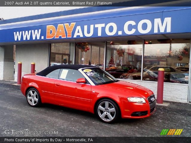 2007 Audi A4 2.0T quattro Cabriolet in Brilliant Red