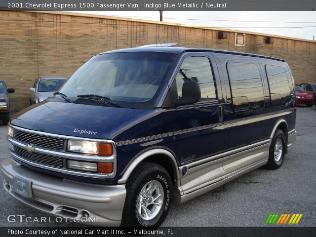 2001 Chevrolet Express 1500 Passenger Van in Indigo Blue Metallic