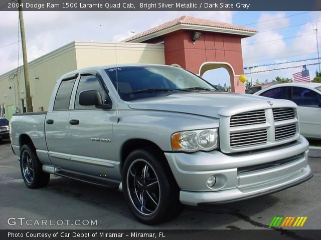 2004 Dodge Ram 1500 Laramie Quad Cab in Bright Silver Metallic