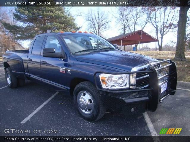 2007 Dodge Ram 3500 SLT Quad Cab Dually in Patriot Blue Pearl