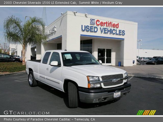 2003 Chevrolet Silverado 1500 LS Extended Cab in Summit White