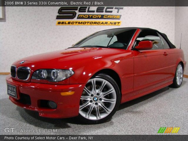2006 BMW 3 Series 330i Convertible in Electric Red