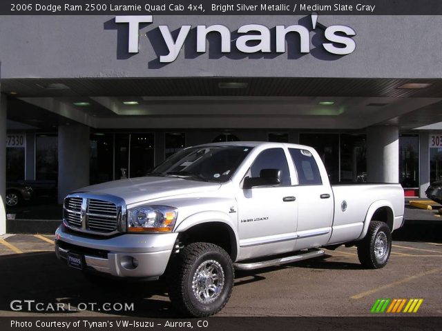 2006 Dodge Ram 2500 Laramie Quad Cab 4x4 in Bright Silver Metallic