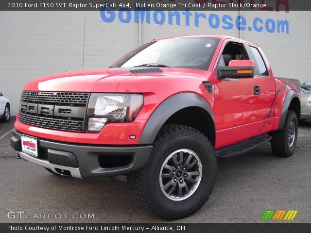 2010 Ford F150 SVT Raptor SuperCab 4x4 in Molten Orange Tri Coat