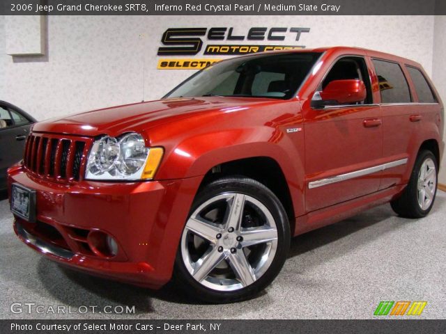 2006 Jeep Grand Cherokee SRT8 in Inferno Red Crystal Pearl