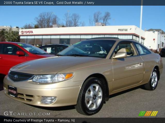 2000 Toyota Solara SE V6 Coupe in Gold Dust Metallic