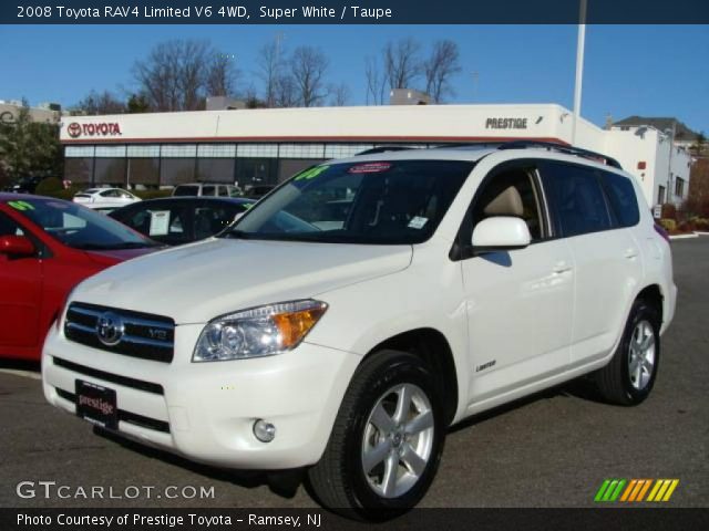 2008 Toyota RAV4 Limited V6 4WD in Super White