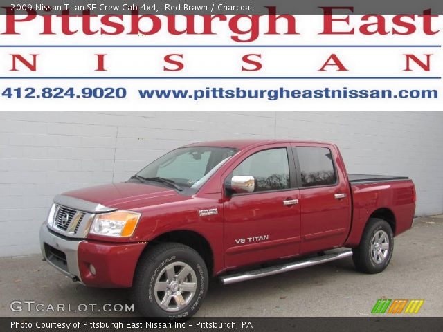 2009 Nissan Titan SE Crew Cab 4x4 in Red Brawn