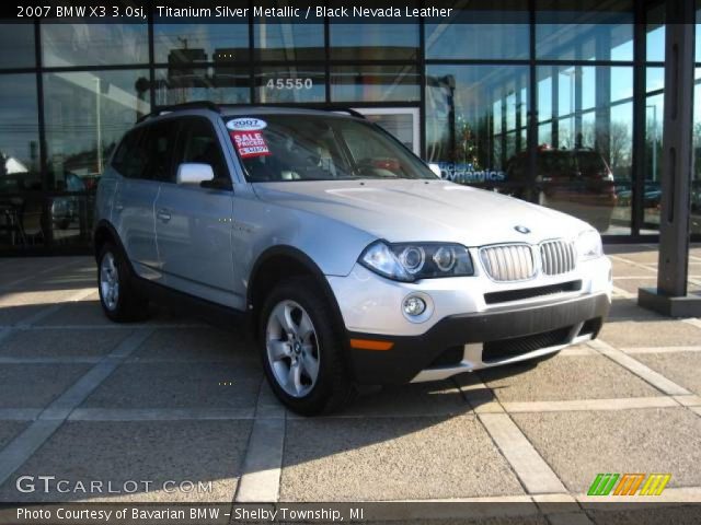 2007 BMW X3 3.0si in Titanium Silver Metallic