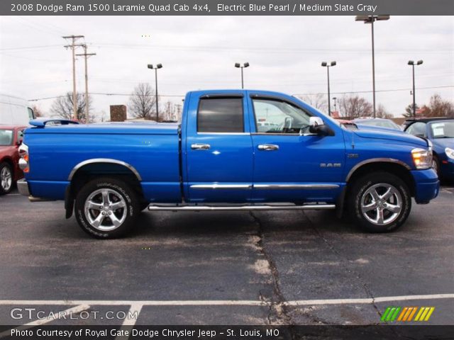 2008 Dodge Ram 1500 Laramie Quad Cab 4x4 in Electric Blue Pearl