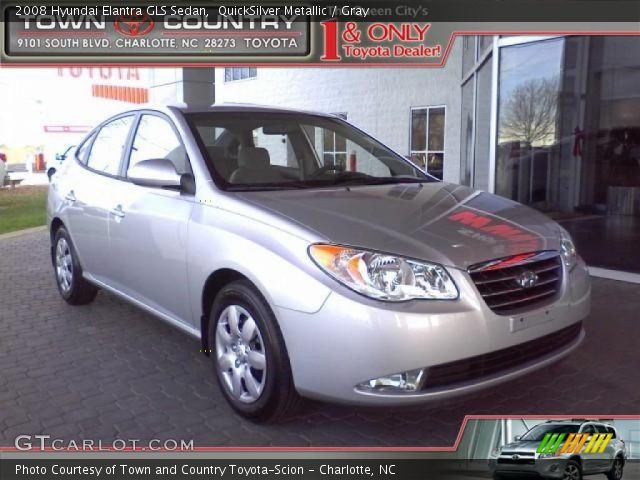 2008 Hyundai Elantra GLS Sedan in QuickSilver Metallic
