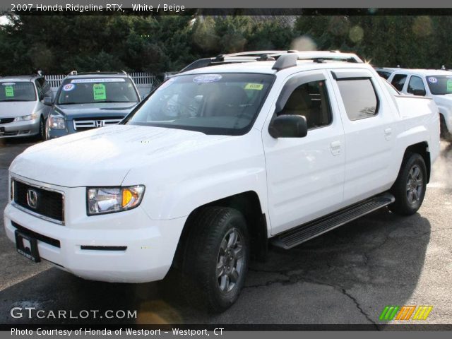 2007 White honda ridgeline #4