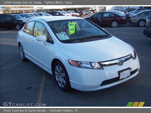 2008 Honda Civic LX Sedan in Taffeta White