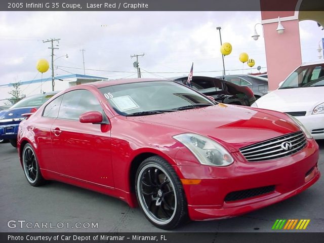 2005 Infiniti G 35 Coupe in Laser Red