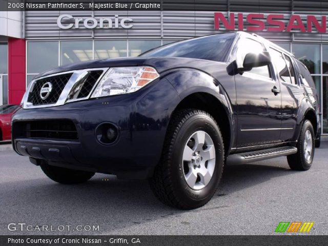 2008 Nissan Pathfinder S in Majestic Blue