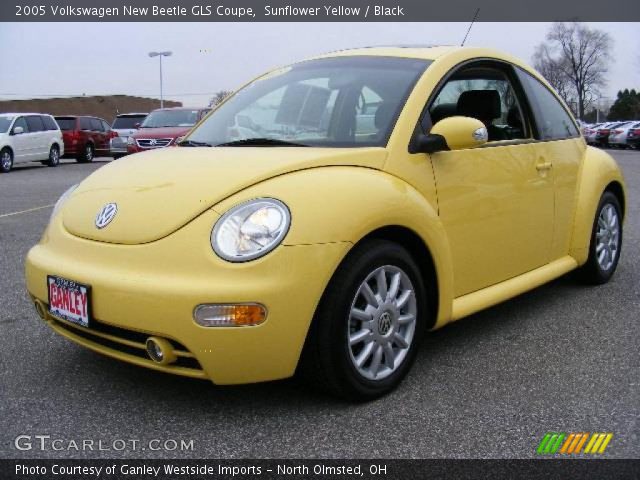 Sunflower Yellow Volkswagen New Beetle Gls Coupe Black