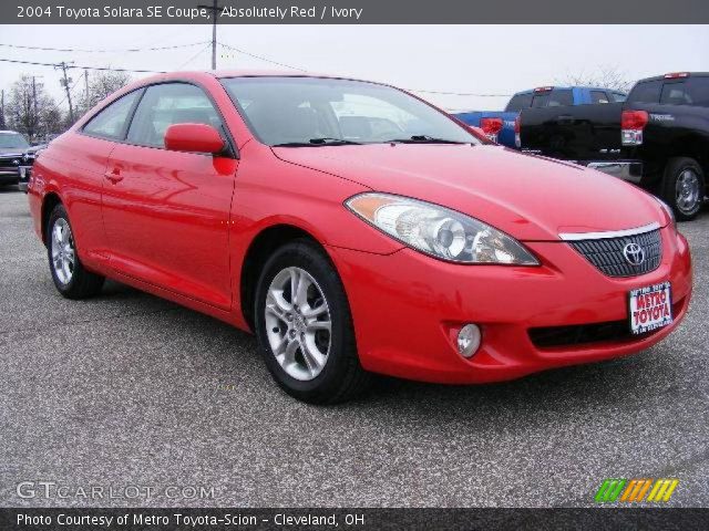 2004 Toyota Solara SE Coupe in Absolutely Red