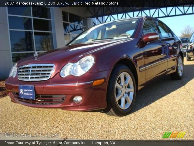 2007 Mercedes-Benz C 280 Luxury in Barolo Red Metallic