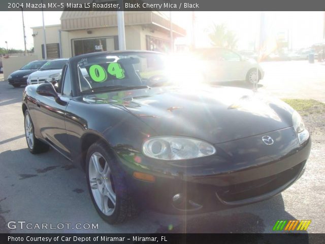 2004 Mazda MX-5 Miata LS Roadster in Black Cherry Mica