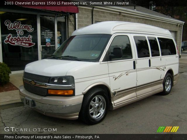 2003 Chevrolet Express 1500 LS Passenger Van in Summit White