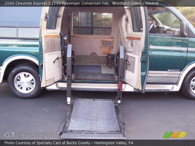 2000 Chevrolet Express G1500 Passenger Conversion Van in Woodland Green