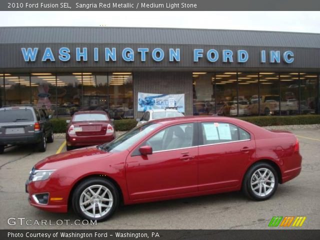 2010 Ford Fusion SEL in Sangria Red Metallic