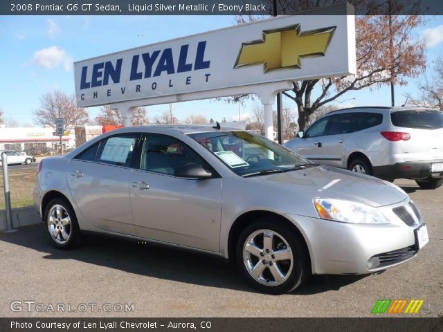 2008 Pontiac G6 GT Sedan in Liquid Silver Metallic