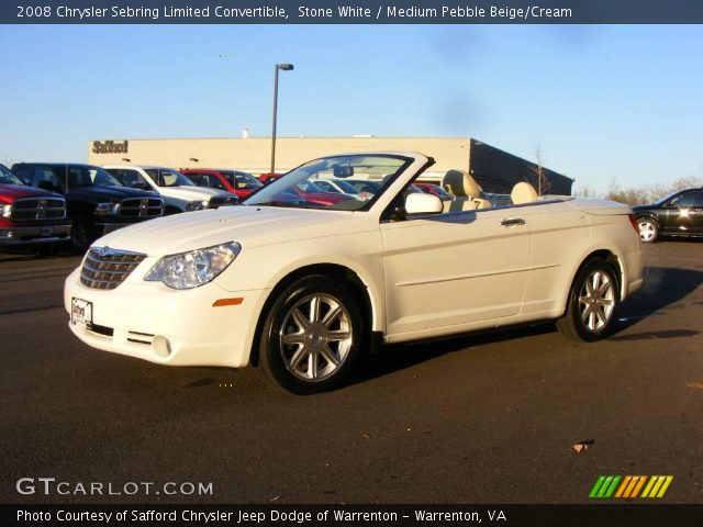 2008 Chrysler Sebring Limited Convertible in Stone White