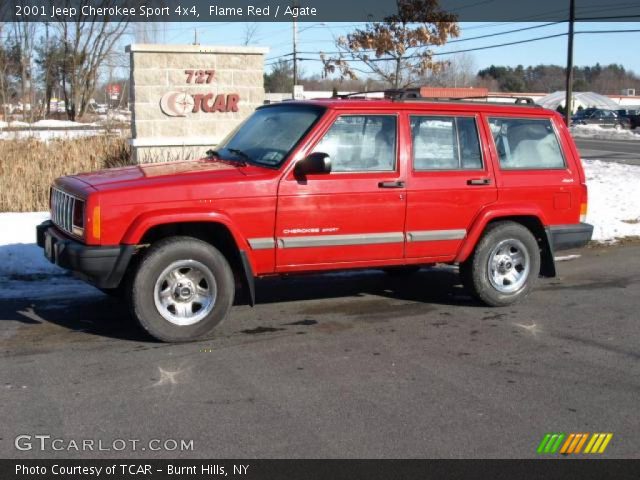2001 Jeep Cherokee Sport 4x4 in Flame Red