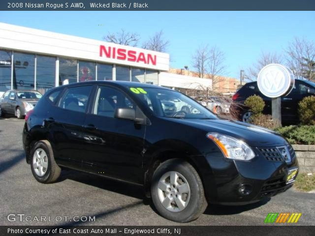 2008 Nissan Rogue S AWD in Wicked Black