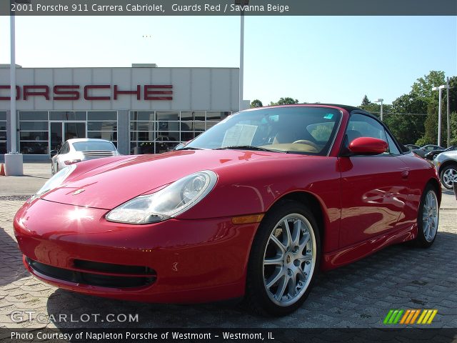 2001 Porsche 911 Carrera Cabriolet in Guards Red