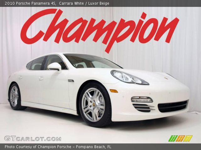 2010 Porsche Panamera 4S in Carrara White