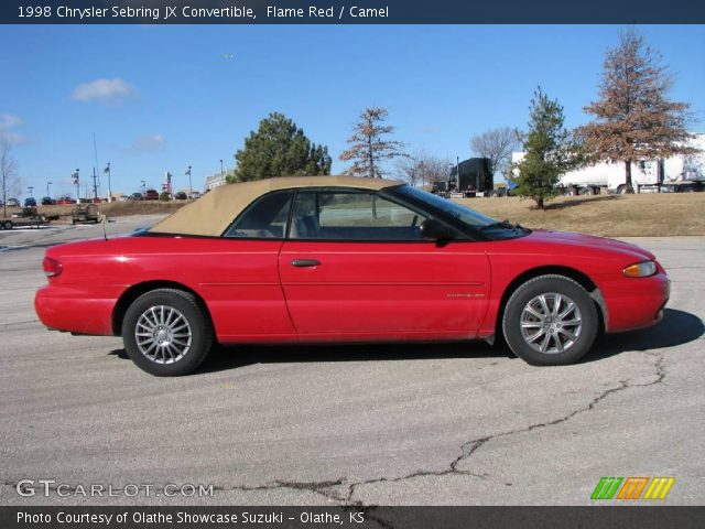 1998 Chrysler Sebring JX Convertible in Flame Red