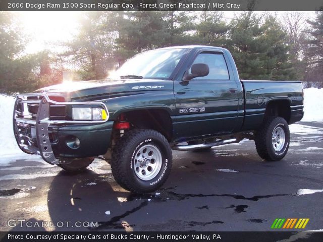 2000 Dodge Ram 1500 Sport Regular Cab in Forest Green Pearlcoat